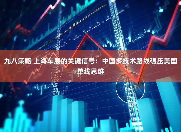 九八策略 上海车展的关键信号：中国多技术路线碾压美国单线思维