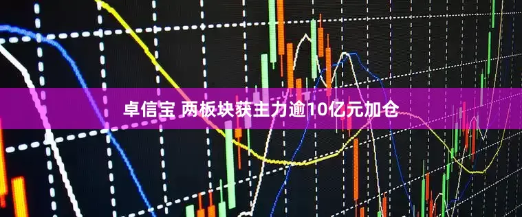 卓信宝 两板块获主力逾10亿元加仓